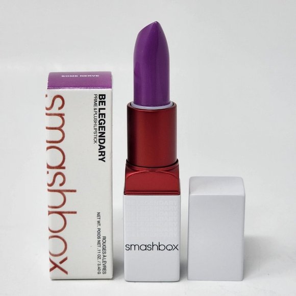 New Smashbox Be Legendary Prime & Plush Lipstick Some Nerve - Picture 1 of 4